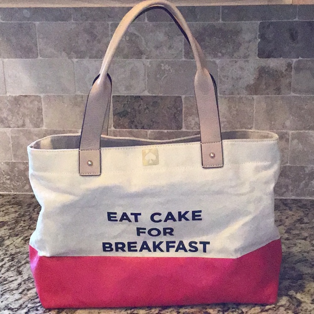 Authentic Kate Spade canvas tote